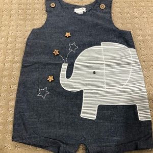 Mud Pie Elephant Romper 12-18M